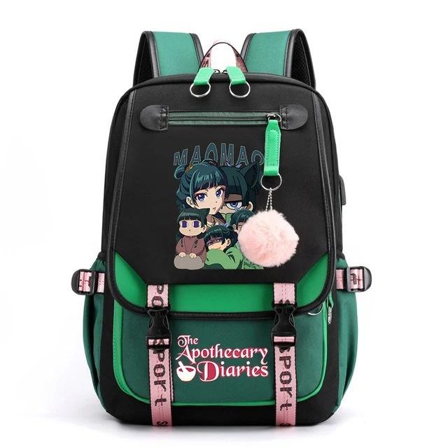 The Apothecary Diaries Backpack Fashion Women Casual RucksackAnime Maomao School Bags Teenager Outdoor Travel Daypack Mochila