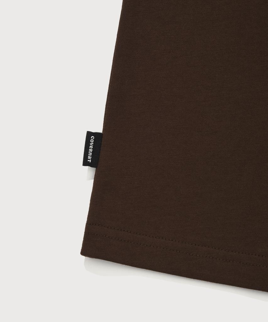 COVERNAT WOMAN Soleil Graphic T-Shirt Brown