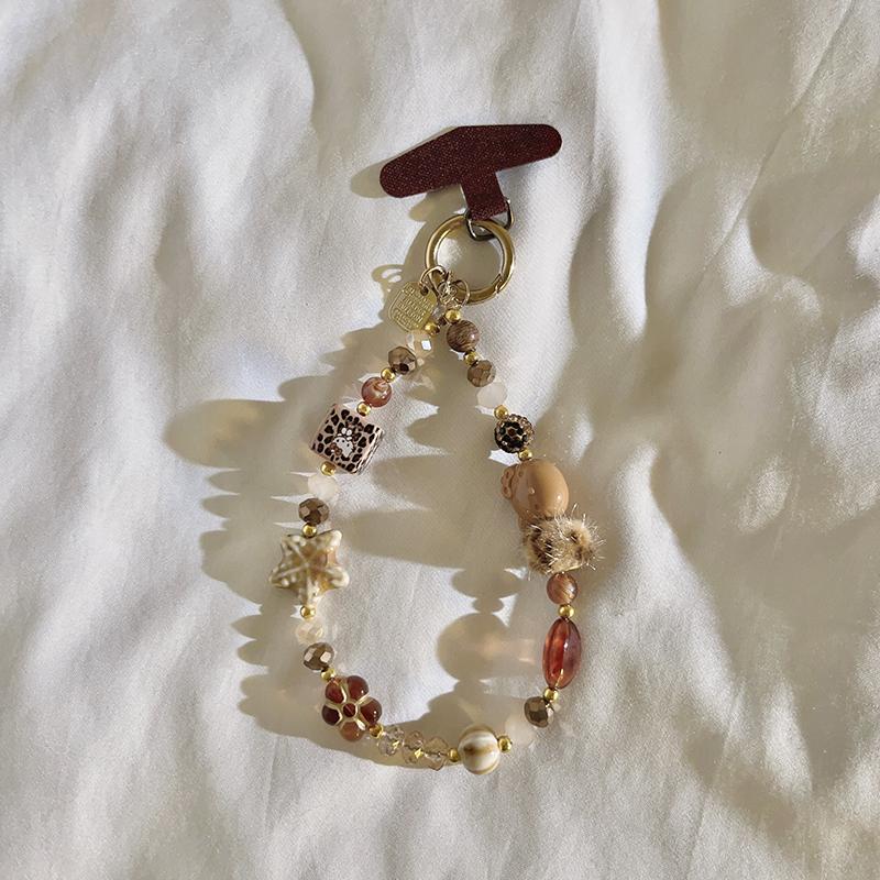 

Trendy Cute Cartoon Beaded Bracelet - Phone Chain/Keychain Charm, Anti-Lost Lanyard for Headphone Case/CCD, Stylish Accessory