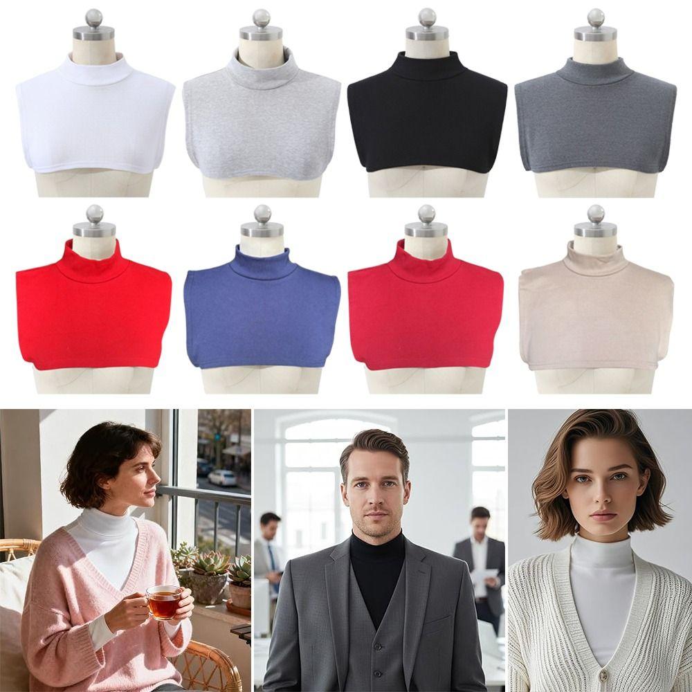 Cotton False Collar High-neck Lapel Turtleneck Fashion Inner Collar