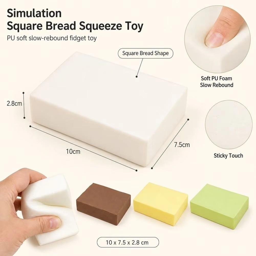 Soft Touch Milk Brick Squishy Toy Wet and Soft Milk Brick Fidget Toy Kids Party