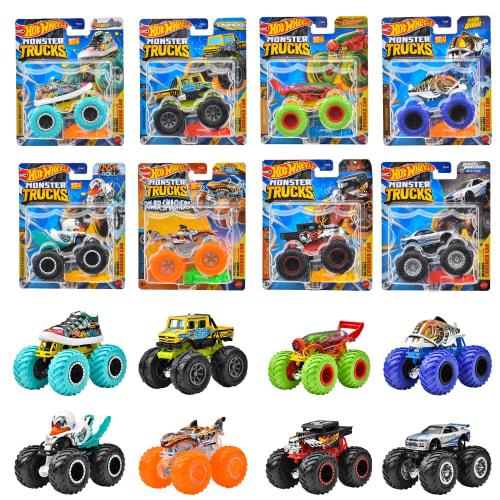 Hot Wheels Monster Truck 1:64 Assortment, 8-Car Box, Vehicle Toy, Miniature Car, Ages 3+, Multi-Purpose, 984K-FYJ44