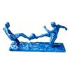 Soccer Player Statue, 3D Printed 2 Men Playing Soccer Figurine, Sports Table Sculpture for Home, Office Decor, Gifts for Sports Lovers, Men