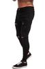 GINGTTO Distressed Stretch Denim Pants Men's Jeans,