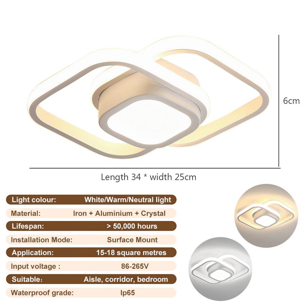 Modern Aisle LED Ceiling Lamp Simple Minimalist Chandelier For Corridor Entrance Attic Indoor Lighting Fixtures Pendant Light