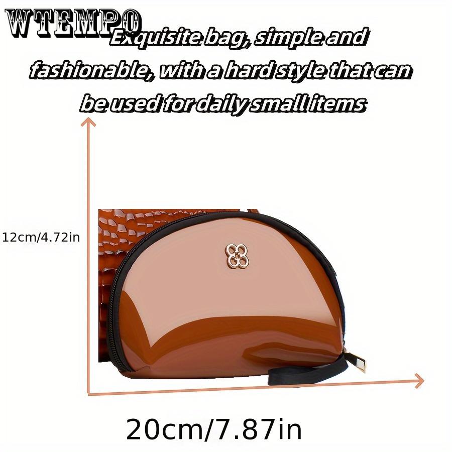 Geantă tote-mamă strălucitoare cu volum mare, elegantă, cu imprimeu de crocodil