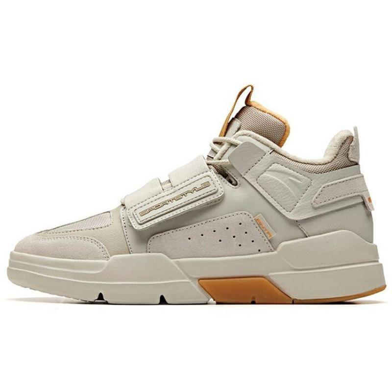Anta men mid-top synthetic leather fabric skate shoes comfy slip-resistant warm durable 91946905-2 40