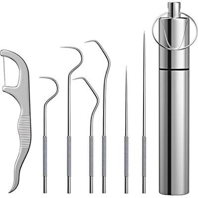 Stainless Steel Dental Floss Set, 7 Pieces, 1 Set