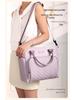Large Capacity Insulated Lunch Bag with Crossbody Strap
