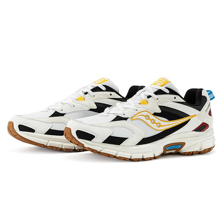 Saucony Cohesion 9 Comfortable Mesh, Textile Low top Running Shoes Men's White Black S28167-6