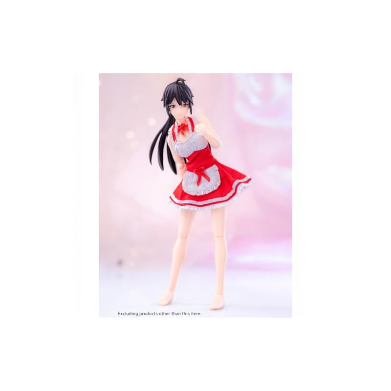 HiPlay HASUKI 1/12 Scale Maid Outfit CS010B Red Figure Clothes Set