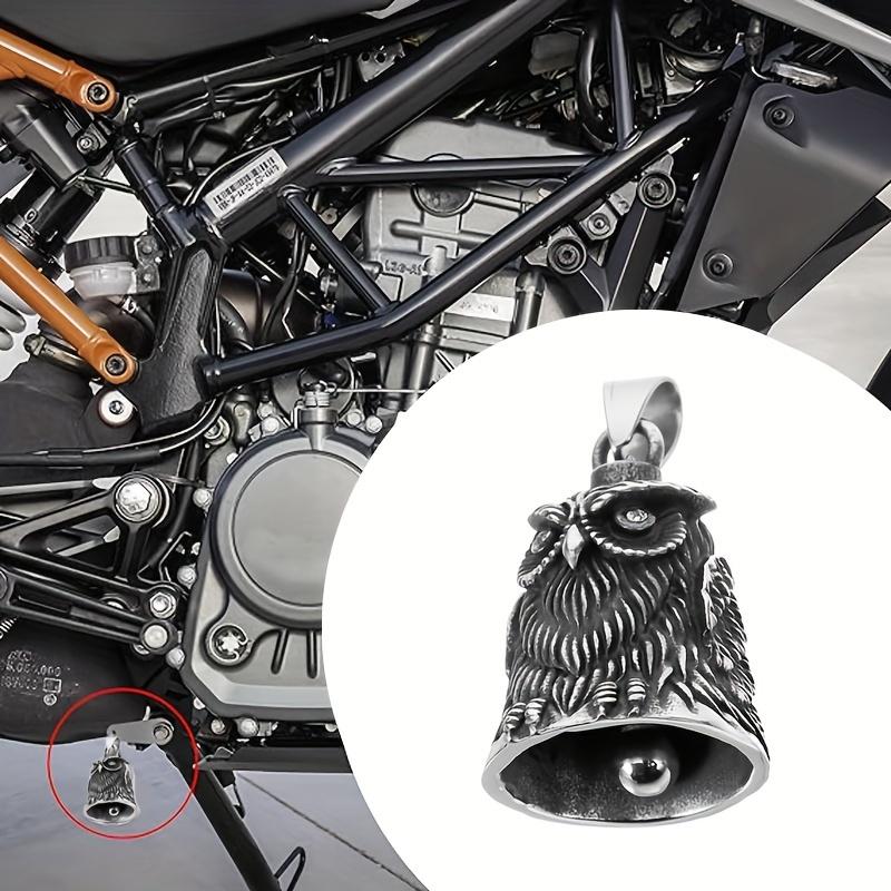 1pc Durable Owl Bell Pendant Handlebar Accessory for Motorcycles, Unique Design, Easy To Install