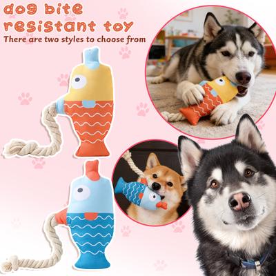 Indestructible Dog Toy, Plush Dog Toys For Aggressive Chewers, Squeaky Chew Toy For Small Medium Large Dogs Puppy Teething Toys