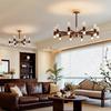 French Retro Branch Chandelier: Chinese Style Living Room & Hall Main Light for High-End, Horizontal Zhongshan Home Decor.
