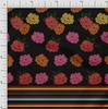 oneOone Cotton Flex Fabric Stripe & Floral Panel Print Fabric BTY 40 Inch