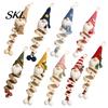 Parent Child Interaction Activities DIY Crochet Gnome Ornament Kit, Christmas Theme Soft Knitted Craft Handmade Souvenir Making Kit Set, Hanging