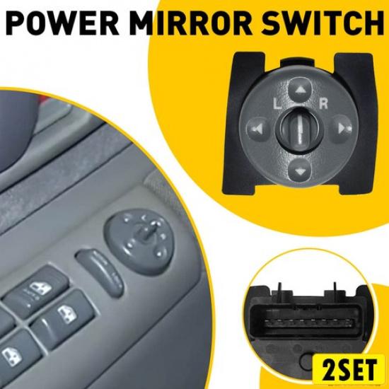 1/2Set Power Mirror for Button Switch Chevy Astro C2500 C1500 C3500 GMC C1500 Tr