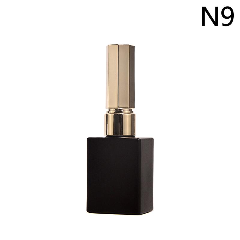 1Pcs New 15Ml Empty Glass Nail Polish Bottles Black Nail Gel Bottle Large Capacity Base Nail Glue