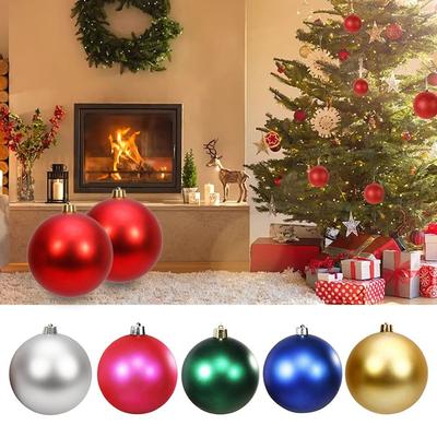 Matte Finish Decoration Ball 15CM Christmas Ball Matte Finish Ball Shape Christmas Decoration New Year Decoration Bar Ceiling