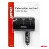 Cigarette lighter socket splitter 12V 24V 120W 90° AMIO-04358