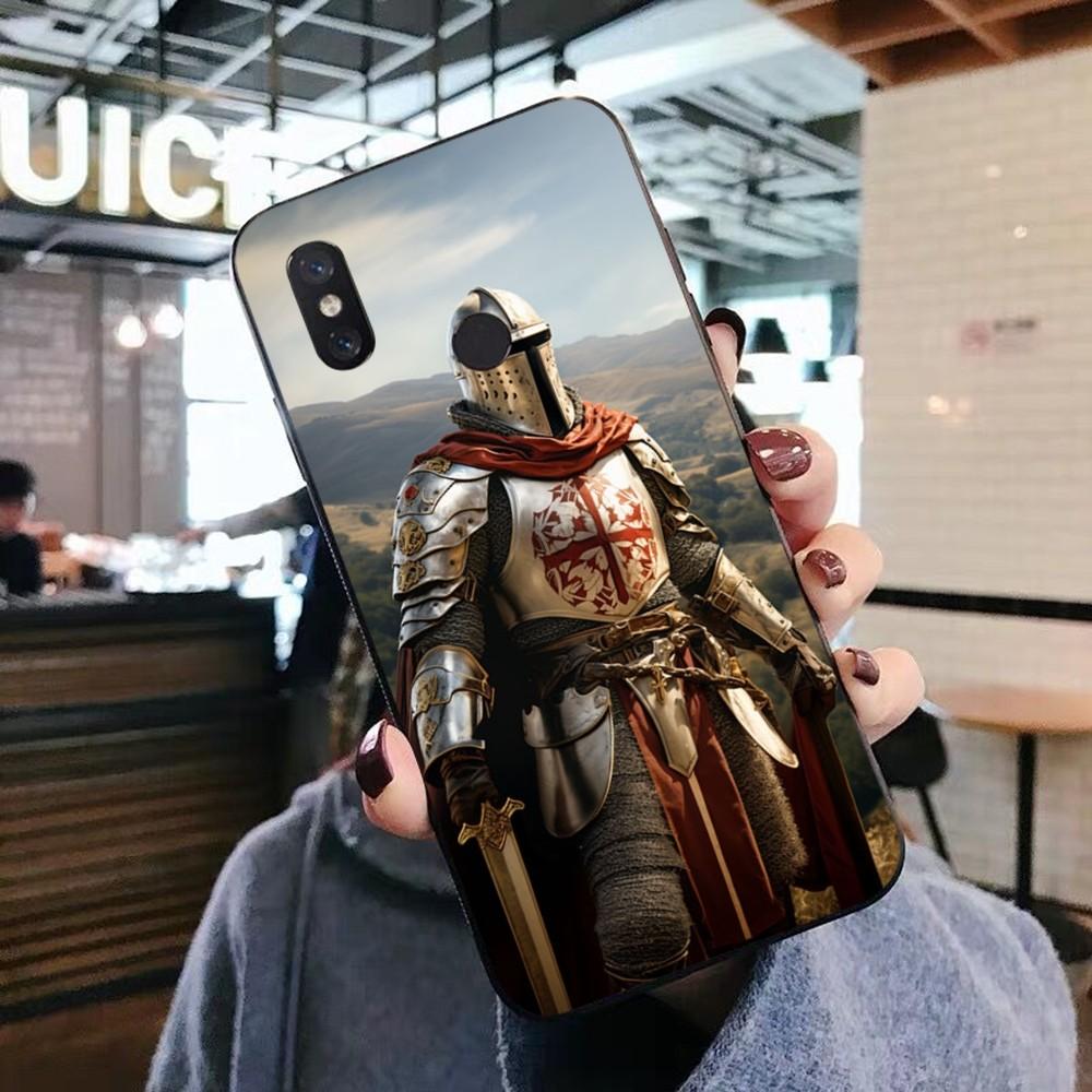 Knights Templar Luxury Phone Case For Xiaomi Mi 5X 8 9 10 11 12 Lite Pro 10T PocoX3pro PocoM3 Note 10 Pro Lite