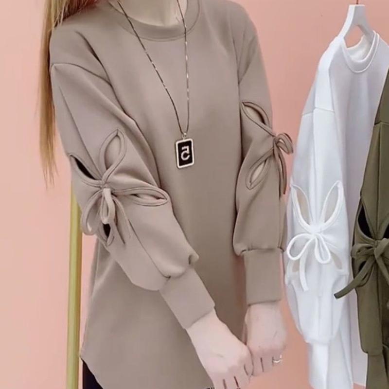 

Длинный свитер с длинными рукавами, женский весенне-осенний новый свободный свитер со скелетом больших ярдов, топы