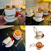 Adorable Short Plush Coffee Cup Plushie For Party Gifts And Bag Decorations