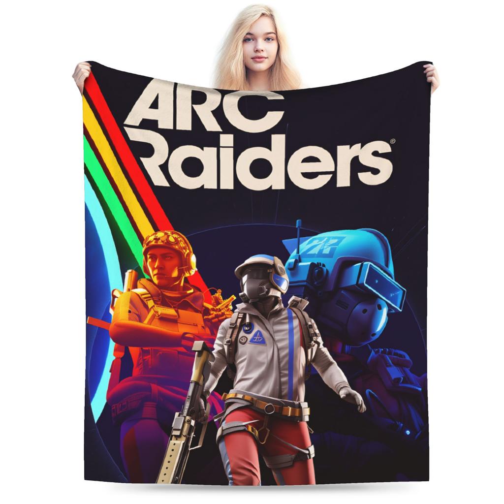 Arc Raiders Extraction Adventure Blanket Soft Pattern Plush Throw Blanket For Girls Boys Couch Chair Flannel Bedspread Bed Cover