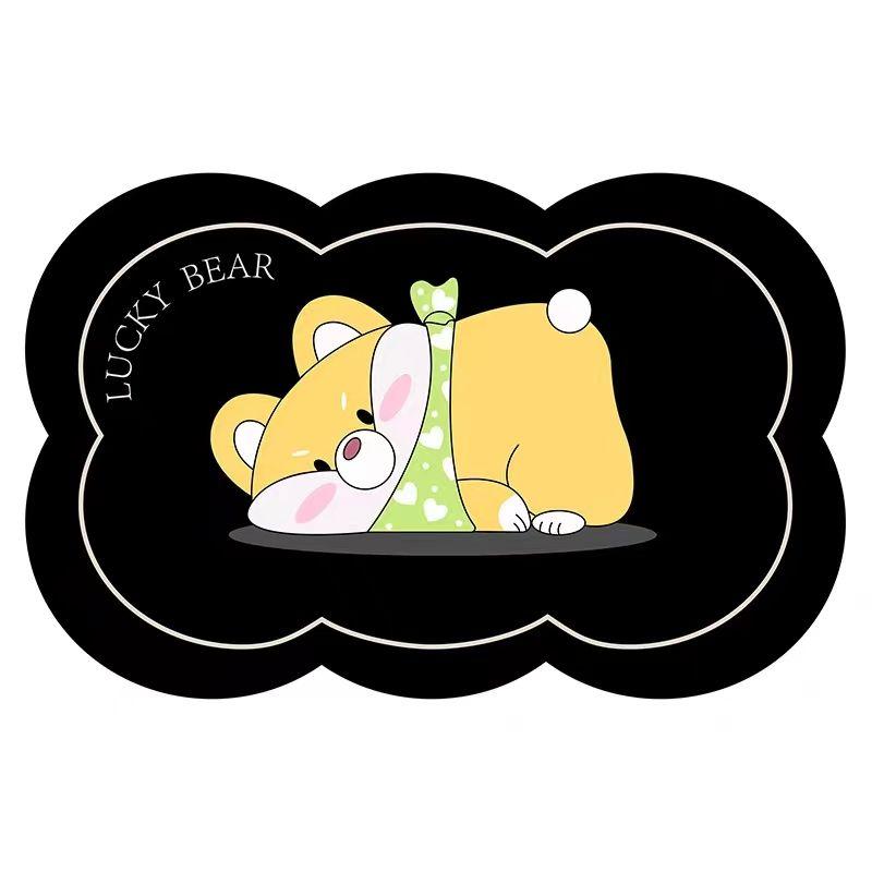 

Diatom mud absorbent floor mat bathroom upholstered household toilet entry door non-slip toilet door mat carpet bathroom 40X60cm 15.7X23.6in