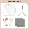 LED-Message Board Acryl Whiteboard Kreativ Löschbar mit 7 bunten Stiften für Jahrestag