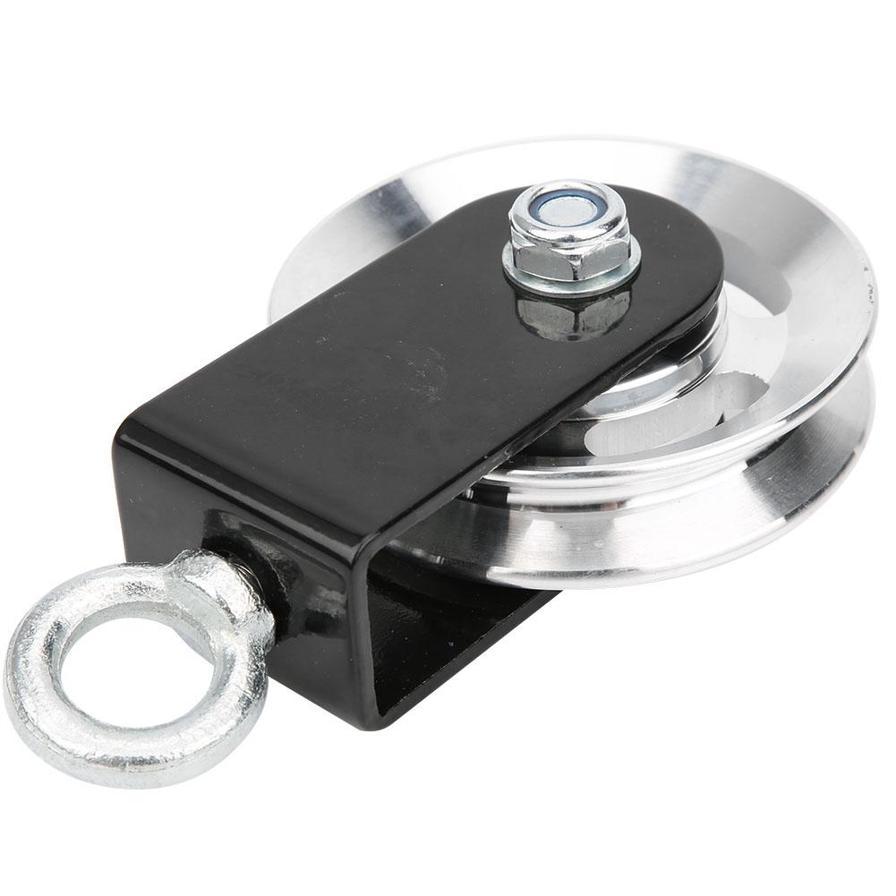 

Fitness Equipment Bracket Stainless Steel Pulley Mute Hanging Wheel DIY Accessory