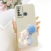 For Tecno Spark Power 2 LC8 Cute Cat Flower Cartoon Phone Case For Tecno Spark Power2 Shockproof Soft Silicone Bumpers