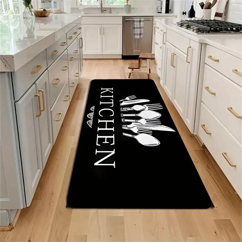 

VIKAMA Kitchen Tools Patterned carpet for Kitchen Non-Slip Anti Stain Mats for Home Use Long Strip Door Modern Home Decor 40x60cm