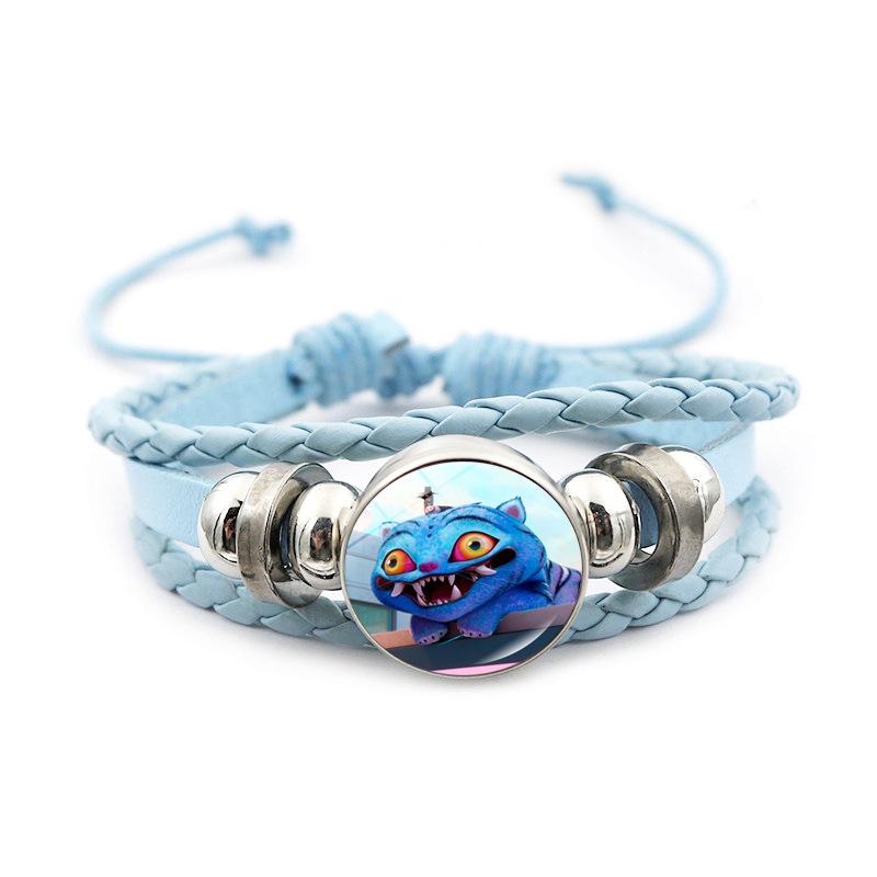 KPop Demon Hunter Bracelet Cartoon Anime Cosplay Bracelet Woven Rope Chain Pendant Fashion Accessories Girl Peripheral for Fans