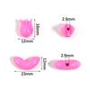50pcs/lot Tulip Flower Bud Leaf Loose Beads Mix Color Flower Acrylic Beads For Jewelry Making DIY Bracelet Nacklace Accessories