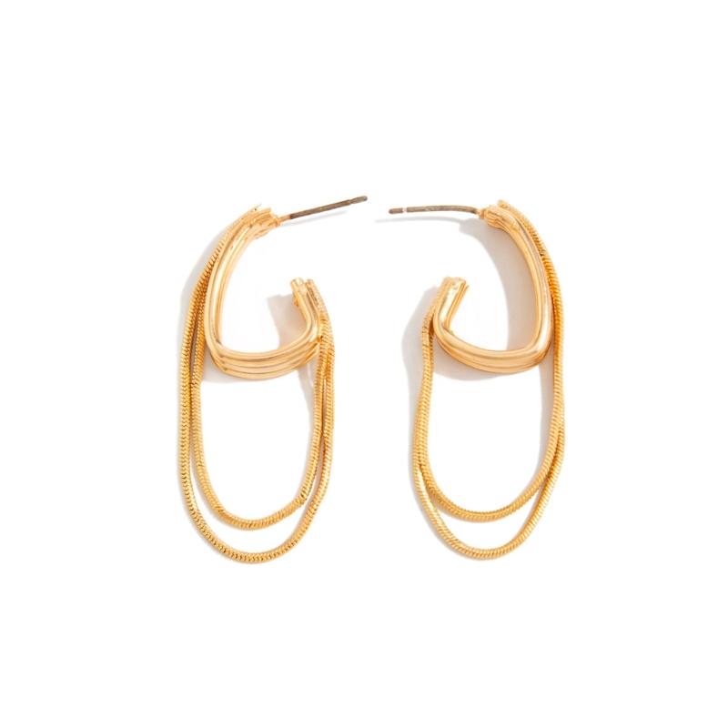 Elegant Long Fringe Ear Clips with Clip On Feature Pendant Earrings Suitable for Easy Wear Versatile Fashion Accessory