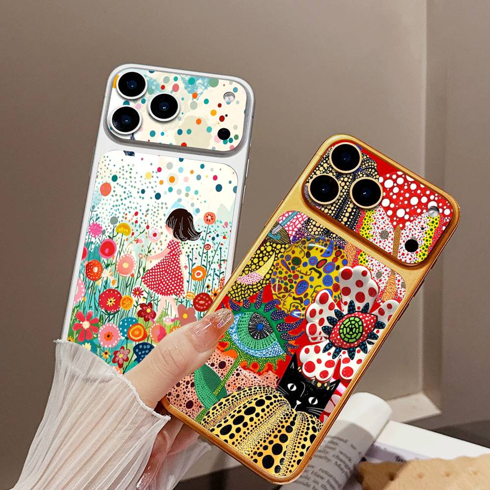 Popular Art Y-Yayoi KusamaS Back Cover Decal Protective For Iphone 17 Pro Max Skin Sticker Back Protective Decorative Sticker