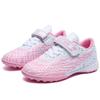 Children'S Football Shoes Velcro Leather Feet Boys Shoes Girls Shoes Tf Broken Nails Student Game Training Sneakers