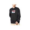 Anta Sports Lifestyle Series Front Print Pattern Round Neck Pullover Long Sleeve Sweatshirt Unisex Sweatshirt Black 172248712-2