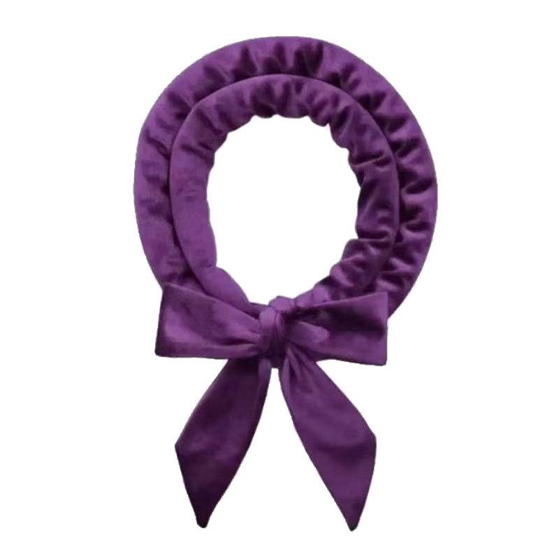 Bow headband Lazy curling hair artifact Curling iron No heat Curling iron Big wave Sleeping hair reel