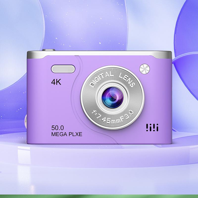 Retro-Style Mini Portable Dual-Camera Mirrorless SLR for Students and Beginners