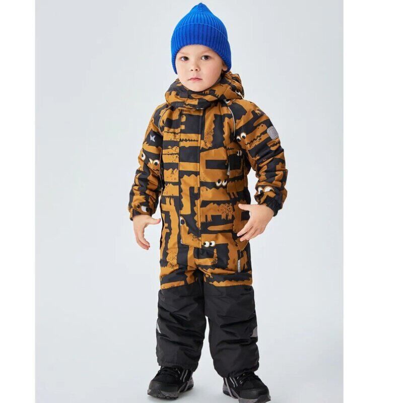 Exported to Northern Europe, Russia, Finland, Thin Cotton Windproof, Waterproof, Snowproof Children's One-Piece Ski Suit, Winter Model