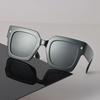 Quadratische Sonnenbrille Damen Herren Vintage Spiegelglas Stylische Sonnenbrille Unisex Persönlichkeitsfarben Oculos De Sol