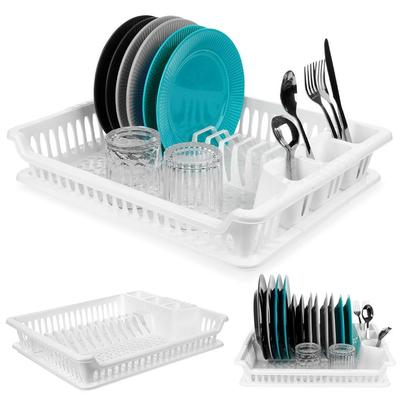 Ociekacz Suszarka Na Naczynia Sztućce Talerze Stojąca Plastikowa 46X37 Cm