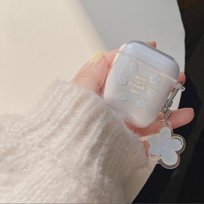 Fresh flower is suitable for AirPods 1 generation earphone protective case Apple's new third generation Pro1 generation i11 soft case