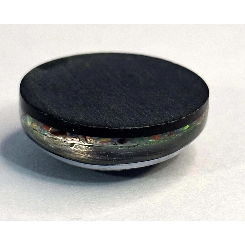 Round Cut Natural Black Fire Opal 10-12 Ct Beautiful Certified Loose Gemstone