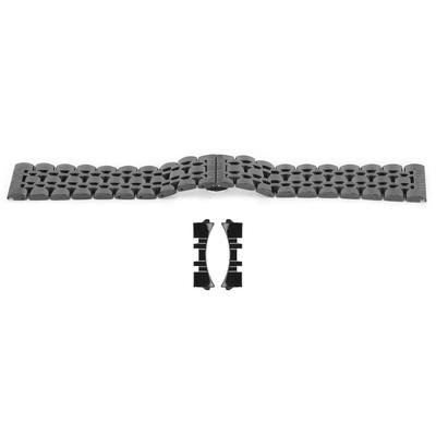 Verstellbares Uhrenarmband aus Edelstahl Tragbares Ersatz-Uhrenarmband Zubehörteile 21mm 0.83in