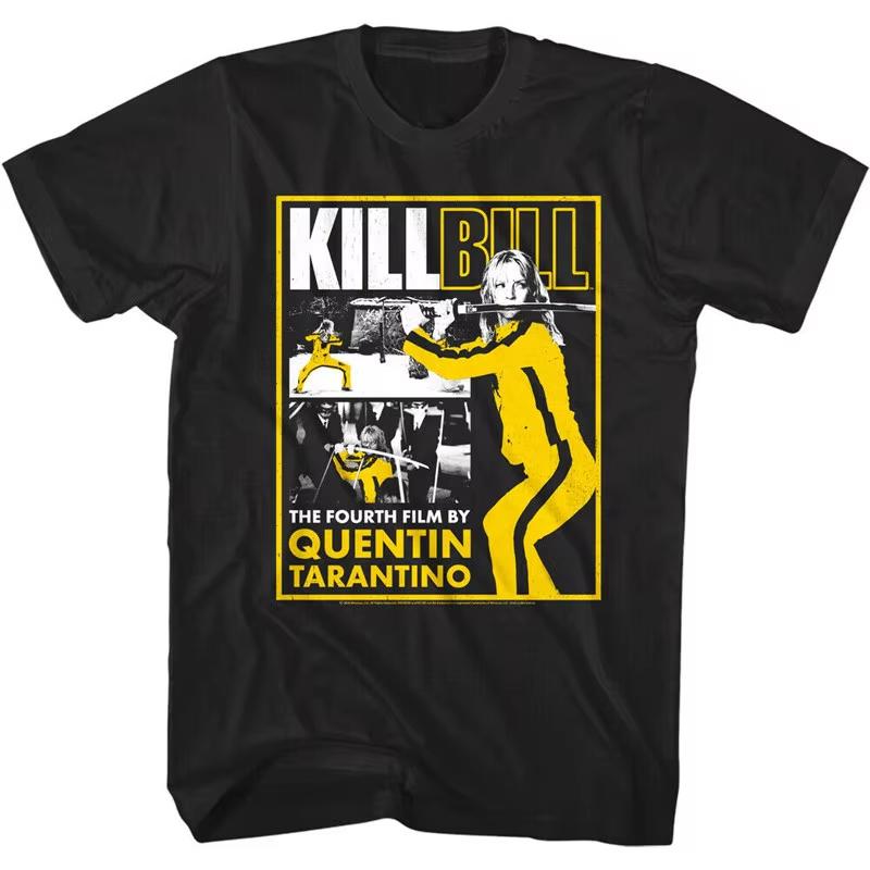 Retro Vintage Kill Bill Move 2026 New Summer TShirt Unisex Vintage Oversize Tee Cotton Streetwear Loose Short Sleeve