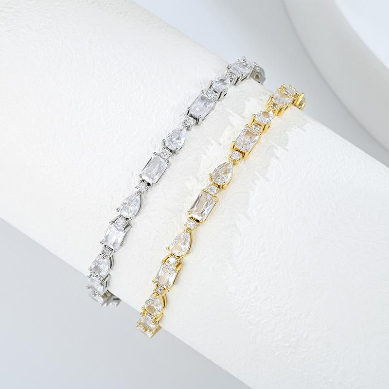 European and American fashion bracelets, zircon fashion minimalist bracelets, women's tennis bracelets, clothing accessories