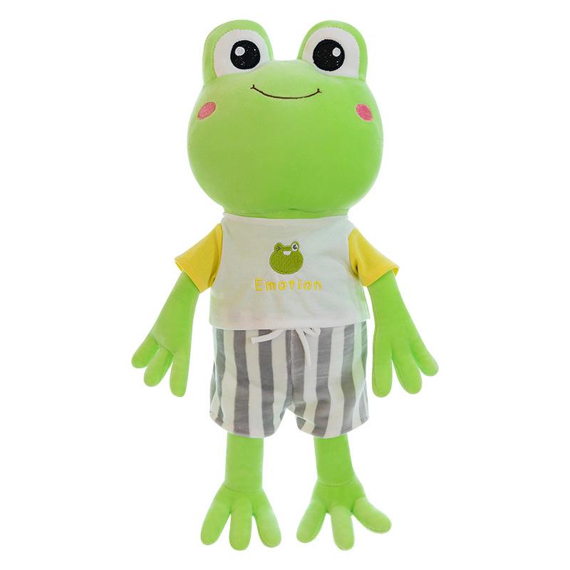 Summer Frog Plush Toy Doll Girl Hugs Pillows Children's Birthday Gifts Sleeping Leg Clip Doll